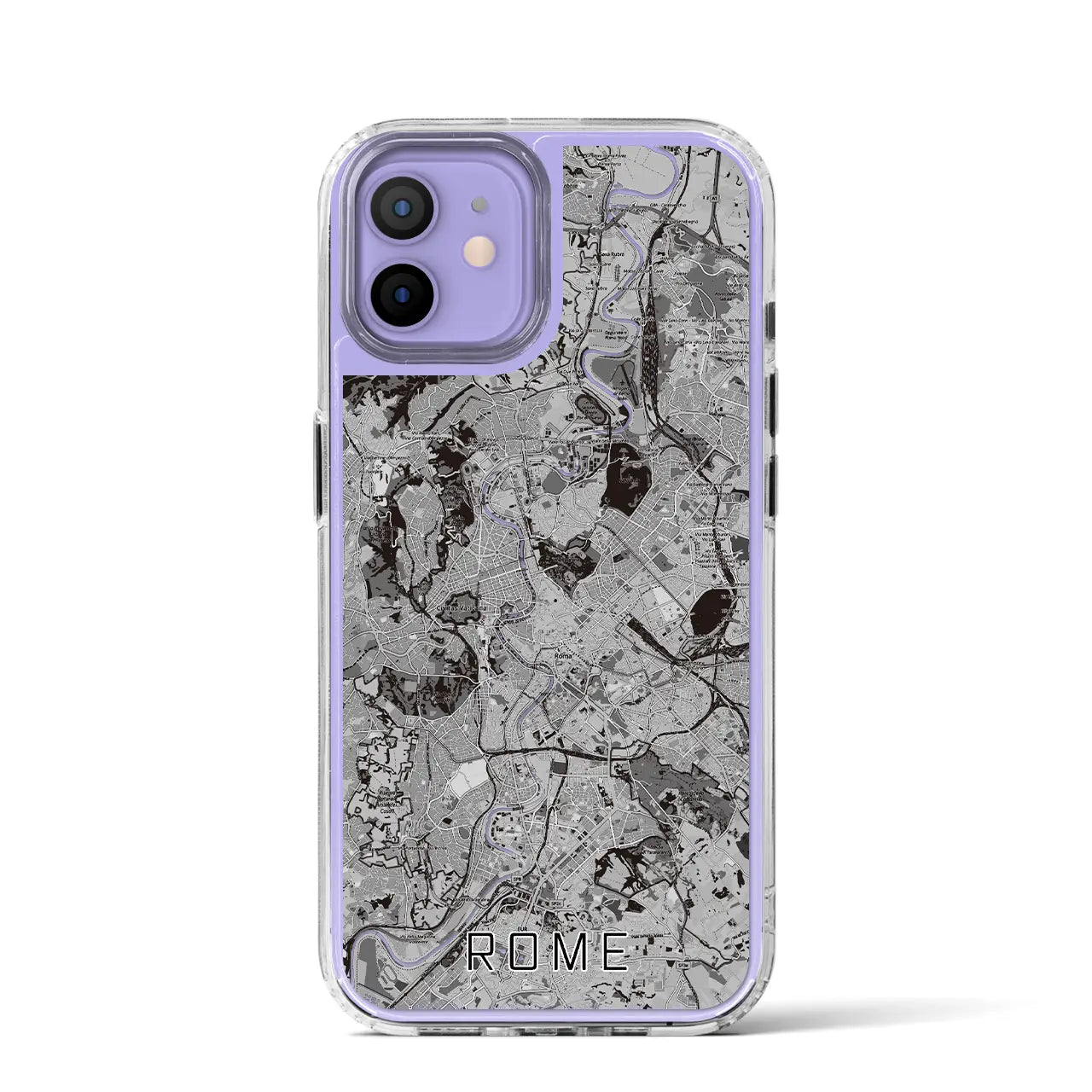 【ローマ(イタリア)】地図柄iPhoneケース(MagSafeタイプ)