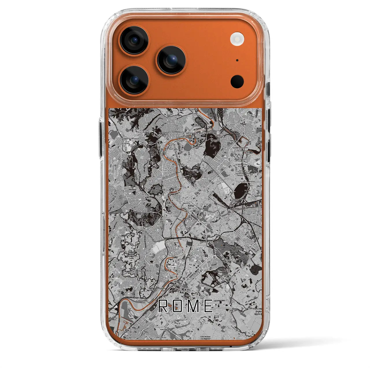 【ローマ(イタリア)】地図柄iPhoneケース(MagSafeタイプ)