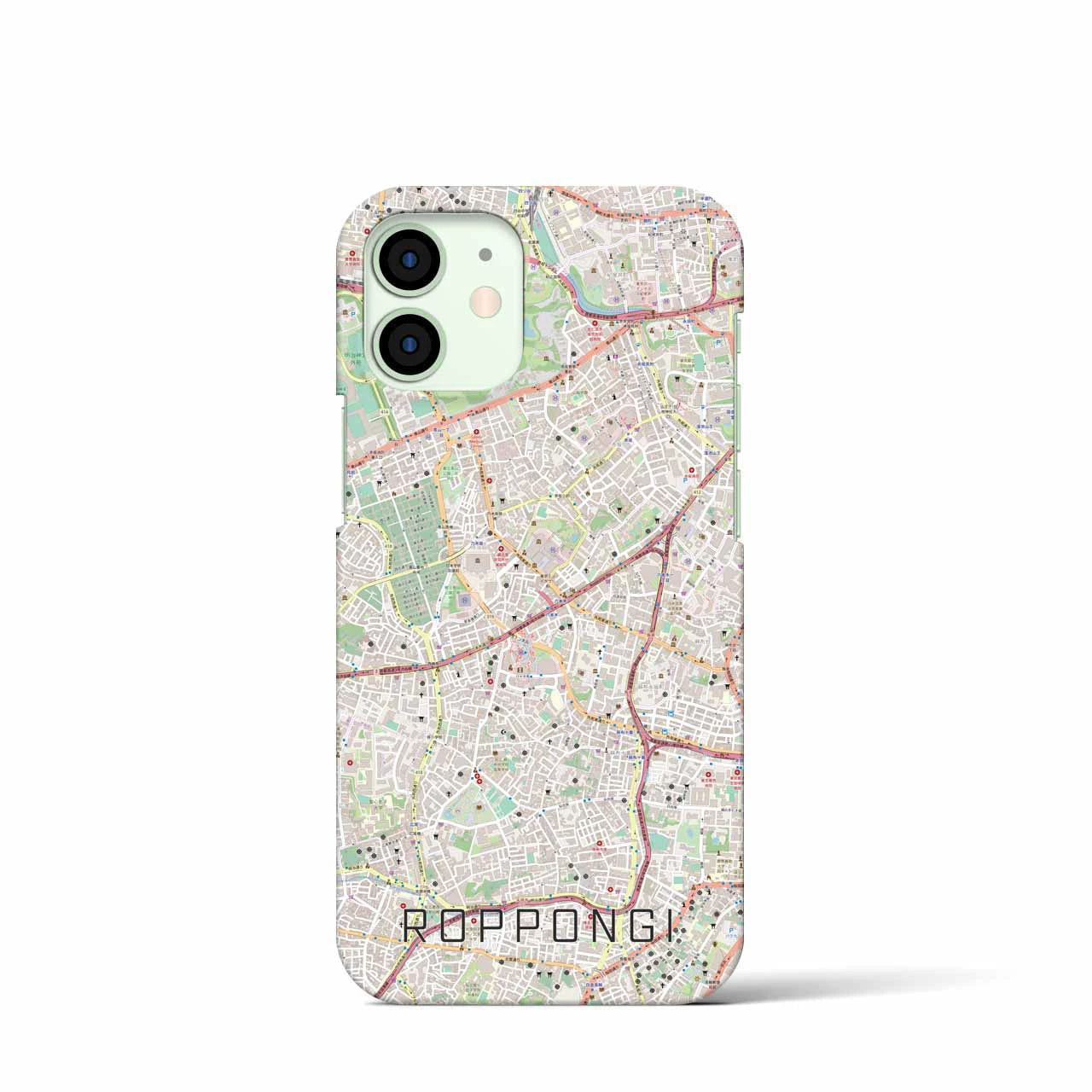 【六本木(東京都)】地図柄iPhoneケース(バックカバータイプ)