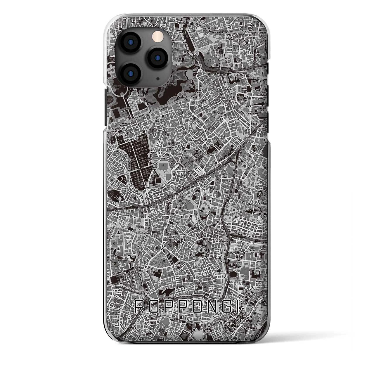 【六本木(東京都)】地図柄iPhoneケース(クリアタイプ)