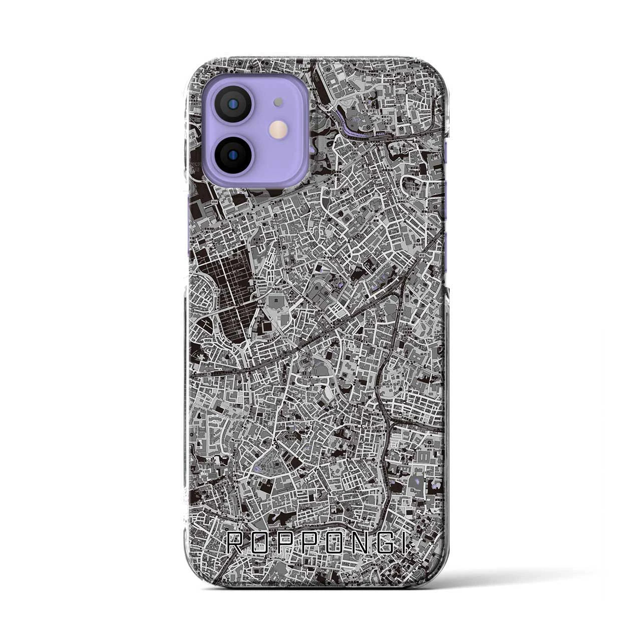 【六本木(東京都)】地図柄iPhoneケース(クリアタイプ)