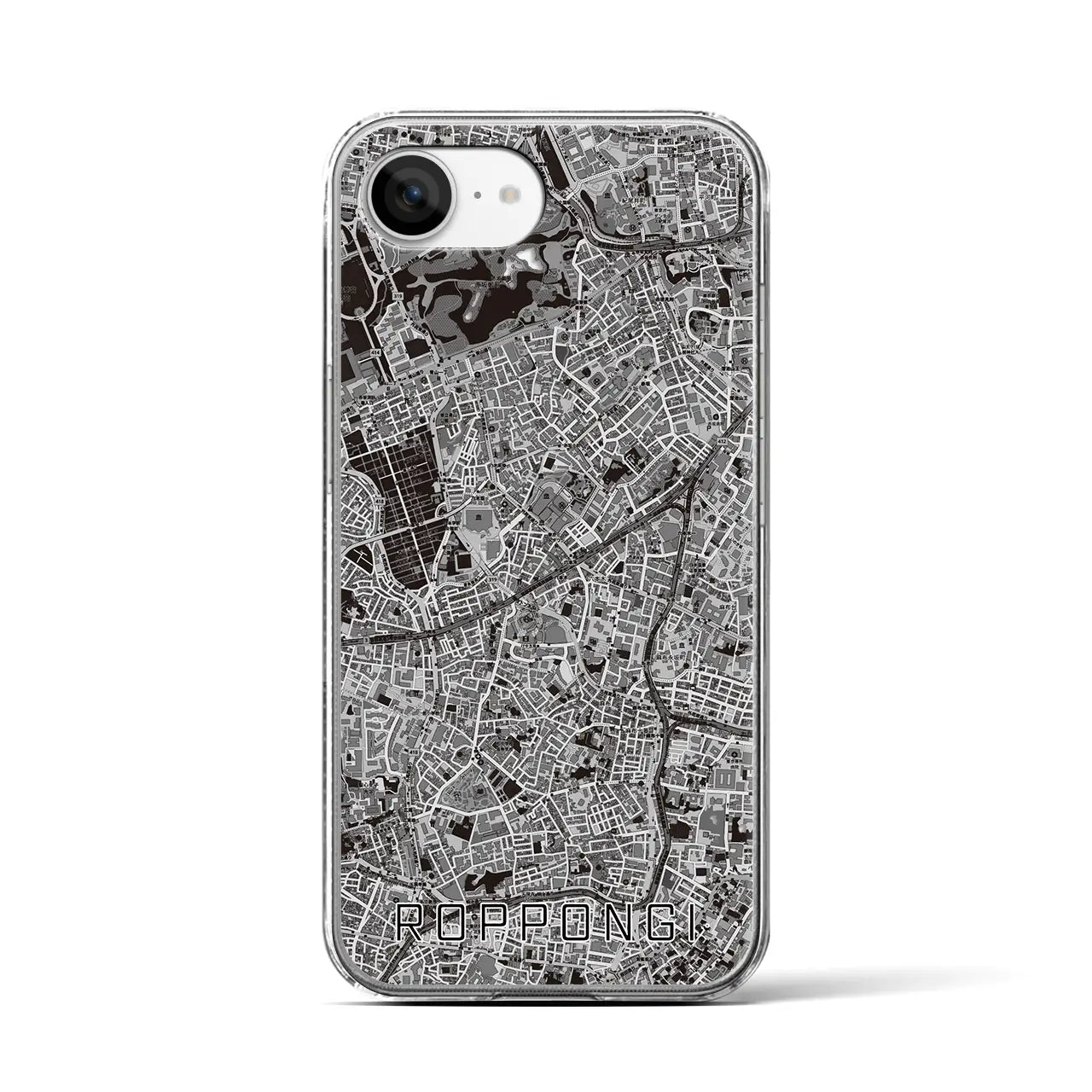 【六本木(東京都)】地図柄iPhoneケース(クリアタイプ)