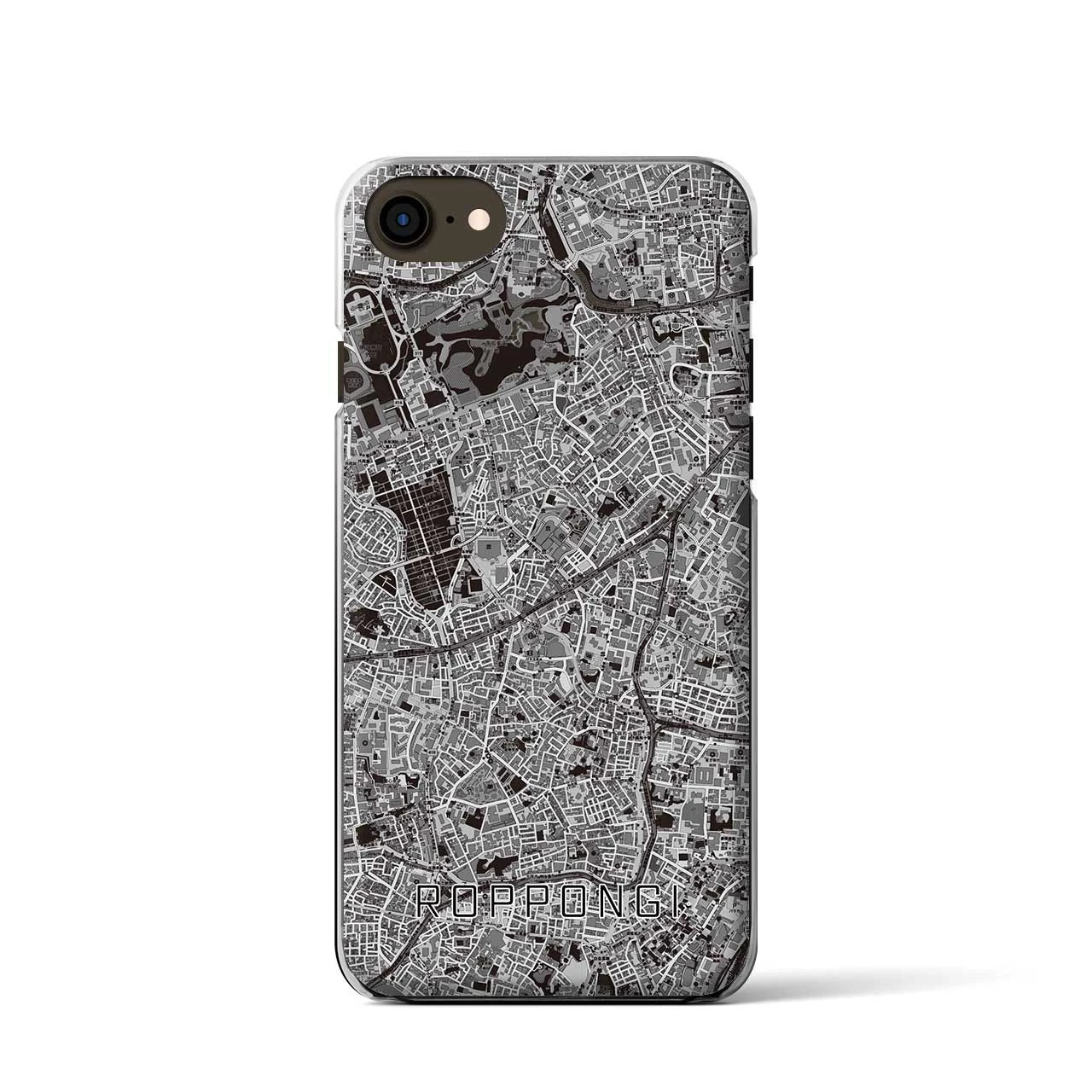【六本木(東京都)】地図柄iPhoneケース(クリアタイプ)