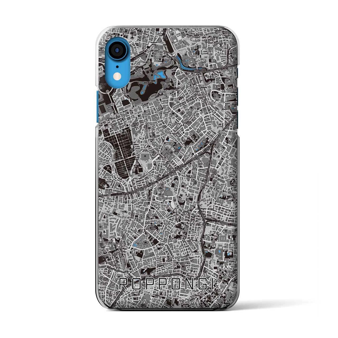 【六本木(東京都)】地図柄iPhoneケース(クリアタイプ)