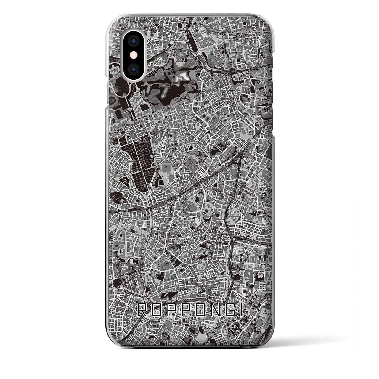 【六本木(東京都)】地図柄iPhoneケース(クリアタイプ)