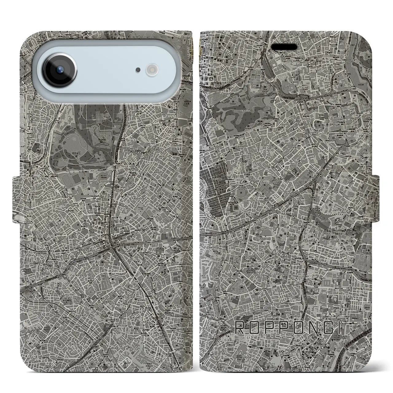 【六本木(東京都)】地図柄iPhoneケース(手帳タイプ)