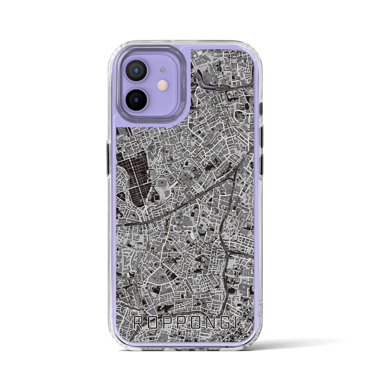 【六本木(東京都)】地図柄iPhoneケース(MagSafeタイプ)