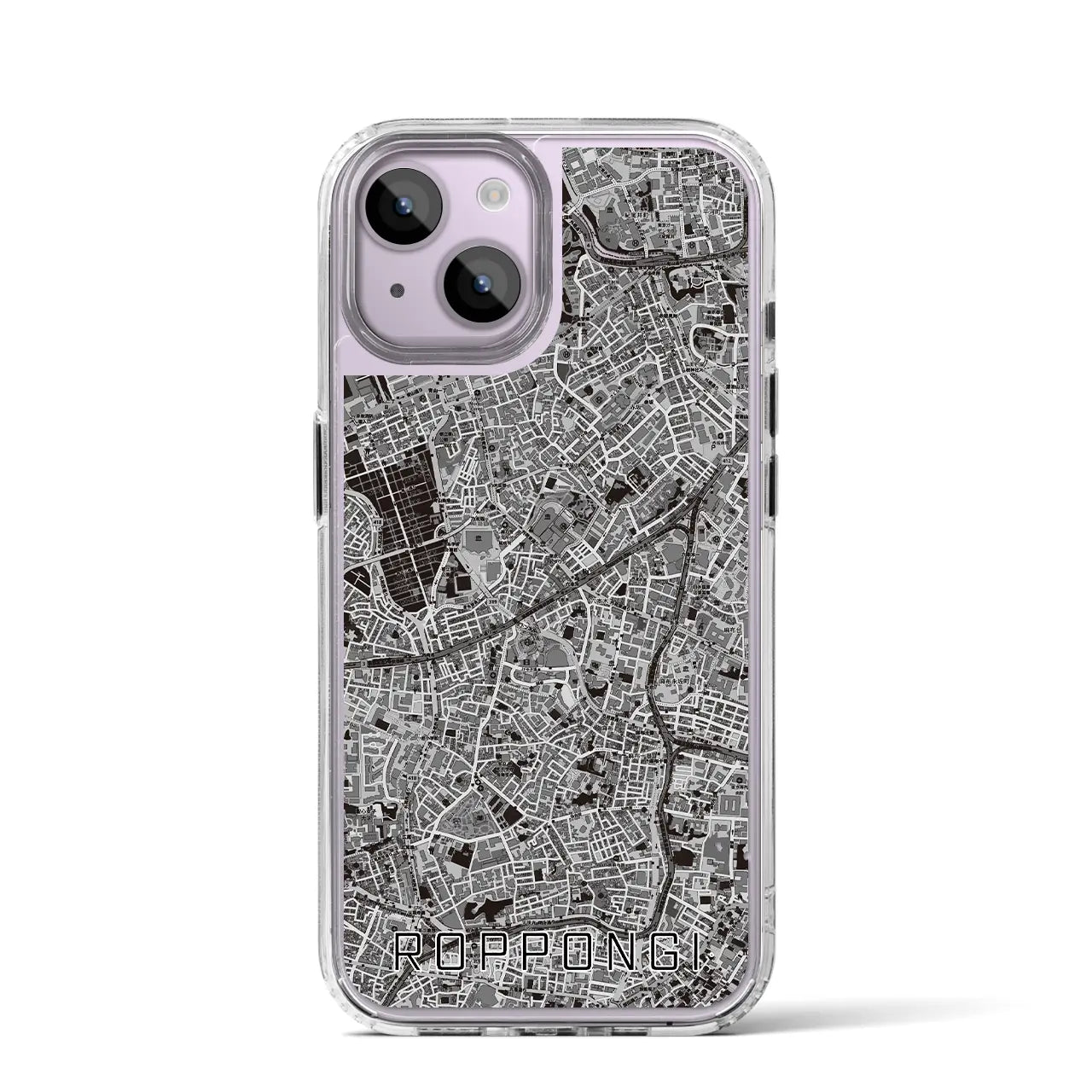 【六本木(東京都)】地図柄iPhoneケース(MagSafeタイプ)