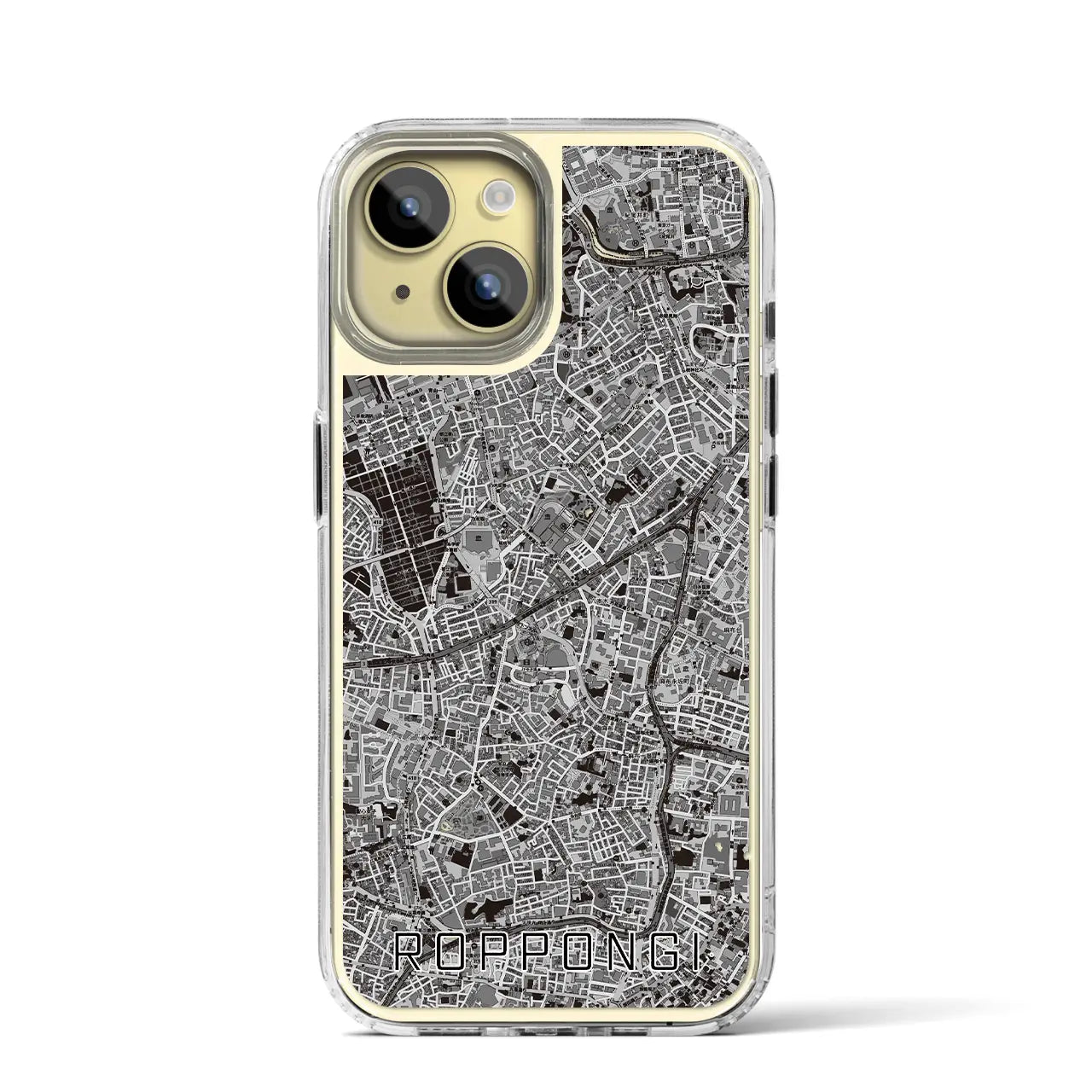 【六本木(東京都)】地図柄iPhoneケース(MagSafeタイプ)