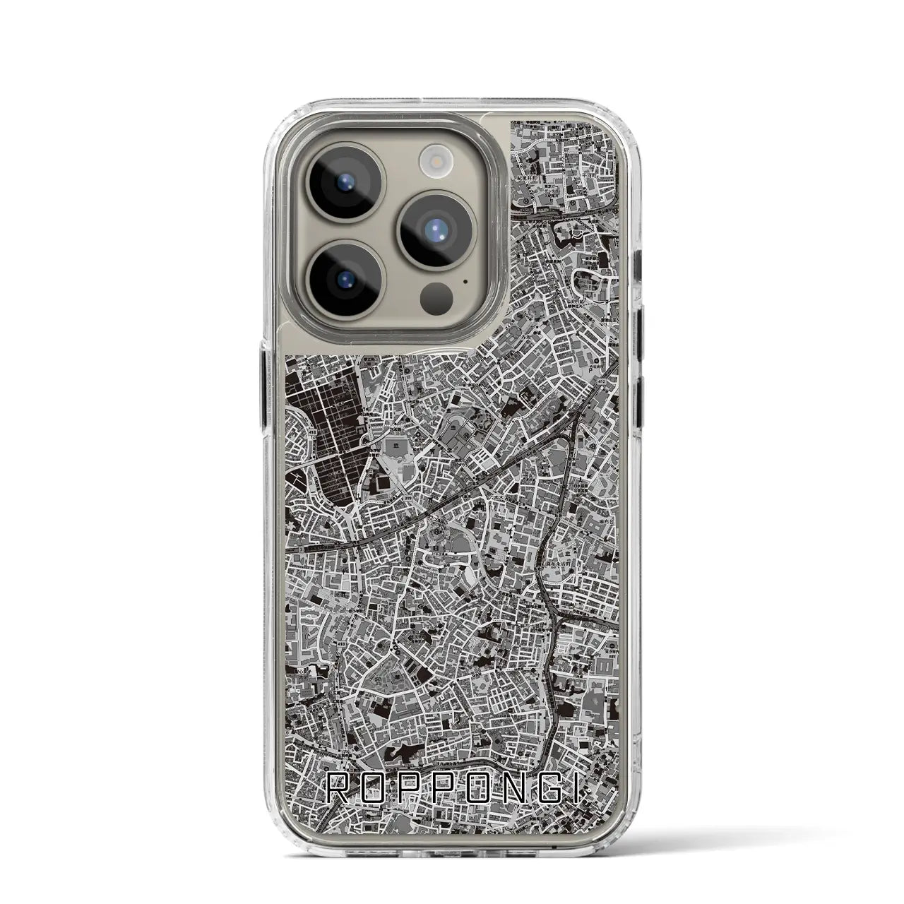 【六本木(東京都)】地図柄iPhoneケース(MagSafeタイプ)