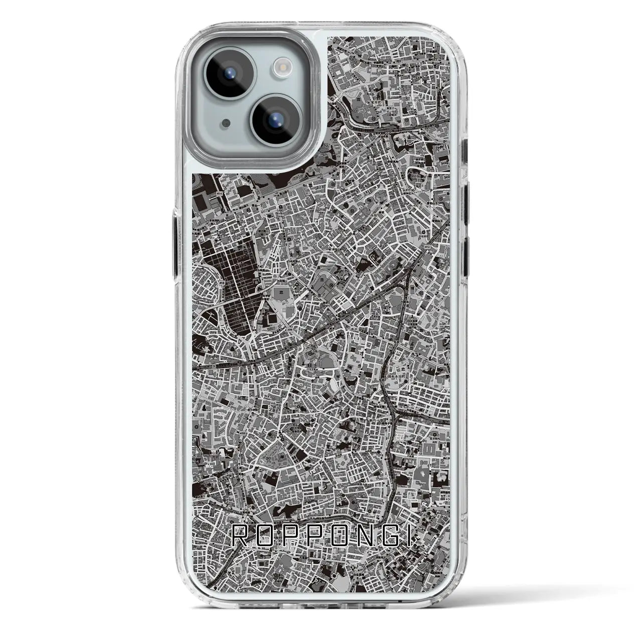 【六本木(東京都)】地図柄iPhoneケース(MagSafeタイプ)