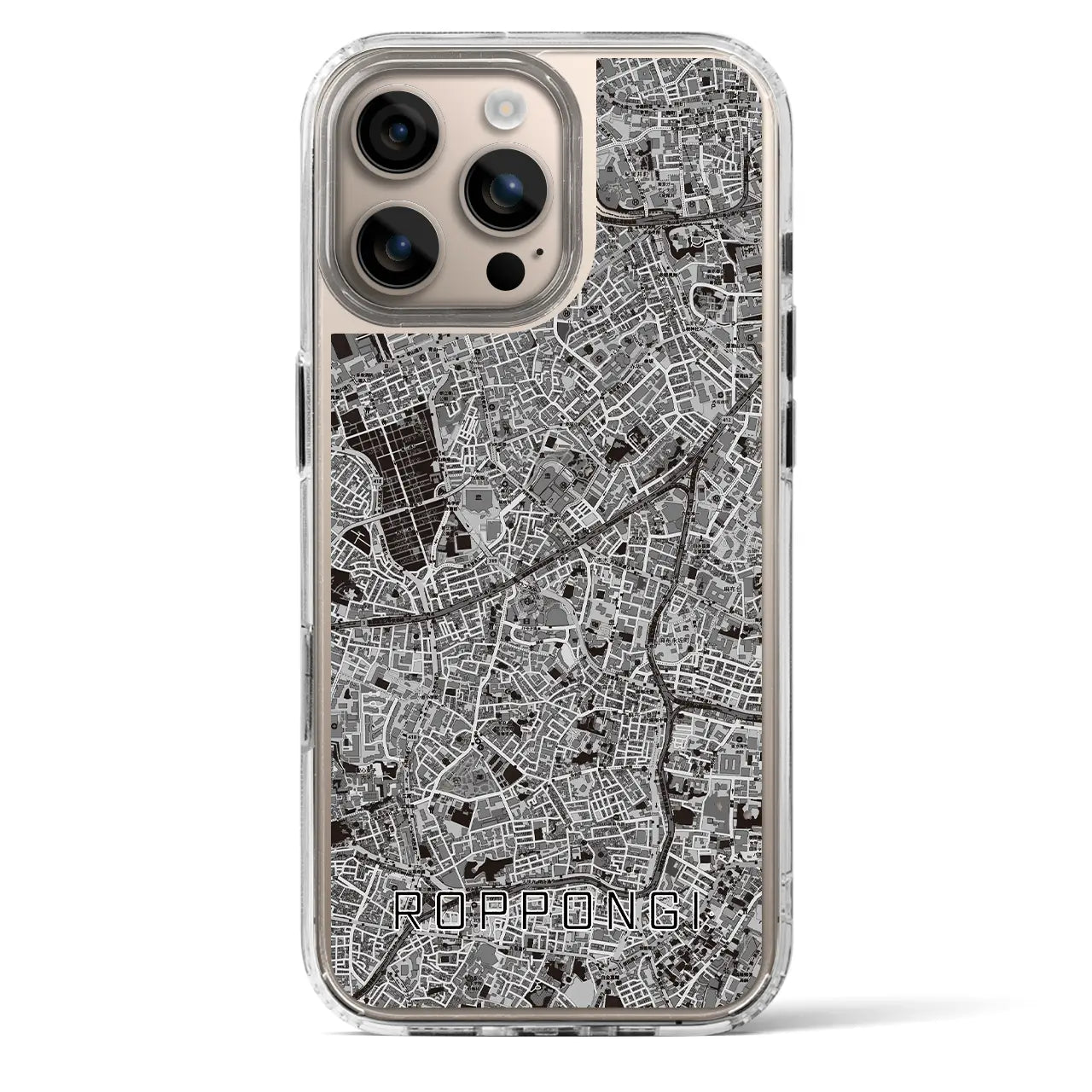 【六本木(東京都)】地図柄iPhoneケース(MagSafeタイプ)