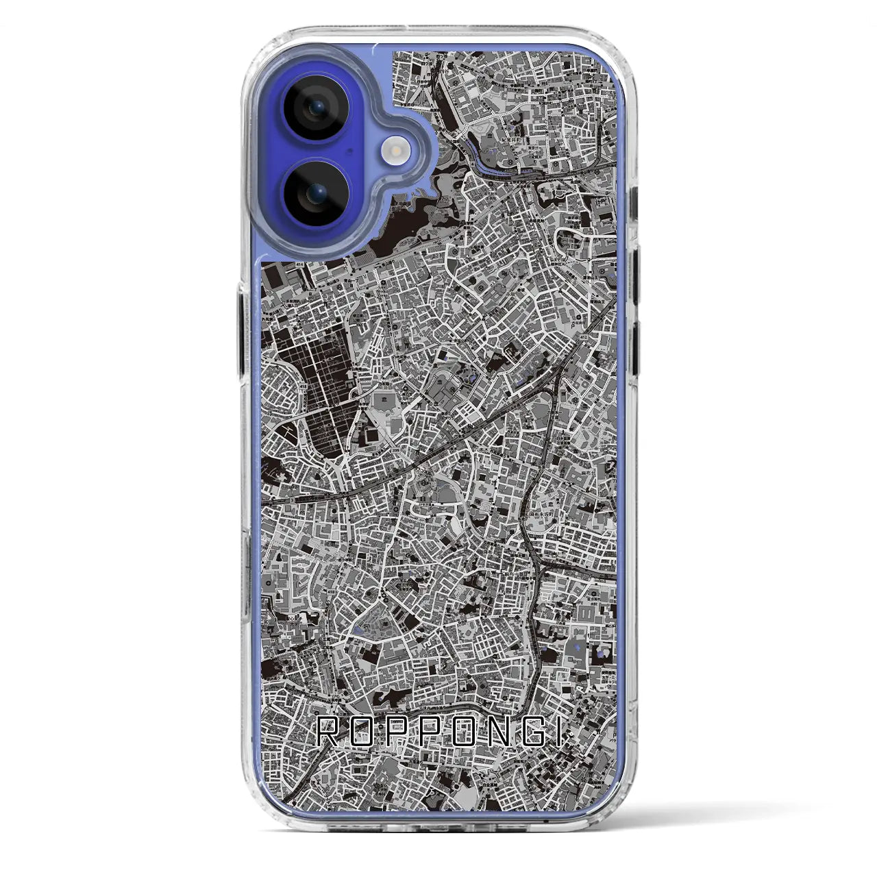 【六本木(東京都)】地図柄iPhoneケース(MagSafeタイプ)