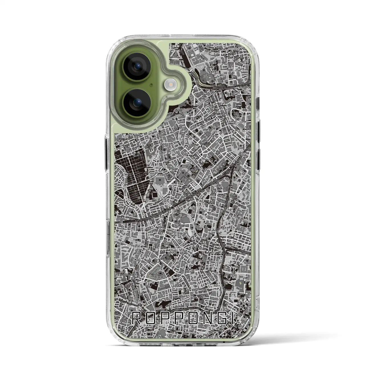 【六本木(東京都)】地図柄iPhoneケース(MagSafeタイプ)