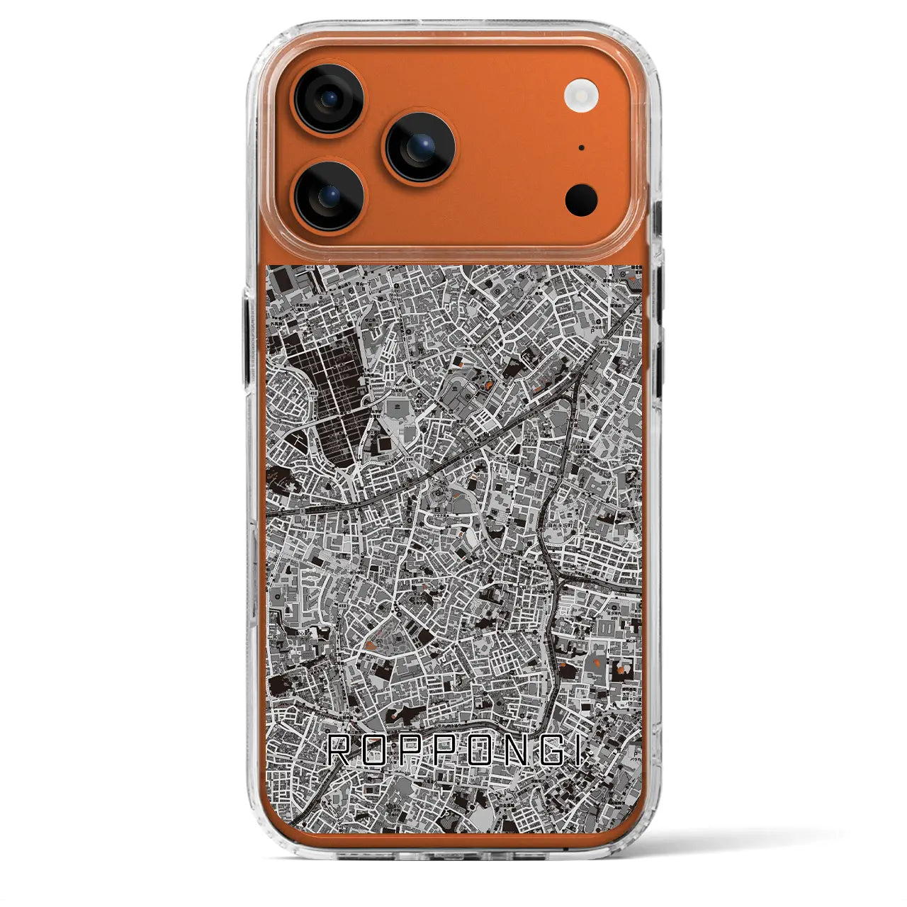 【六本木(東京都)】地図柄iPhoneケース(MagSafeタイプ)