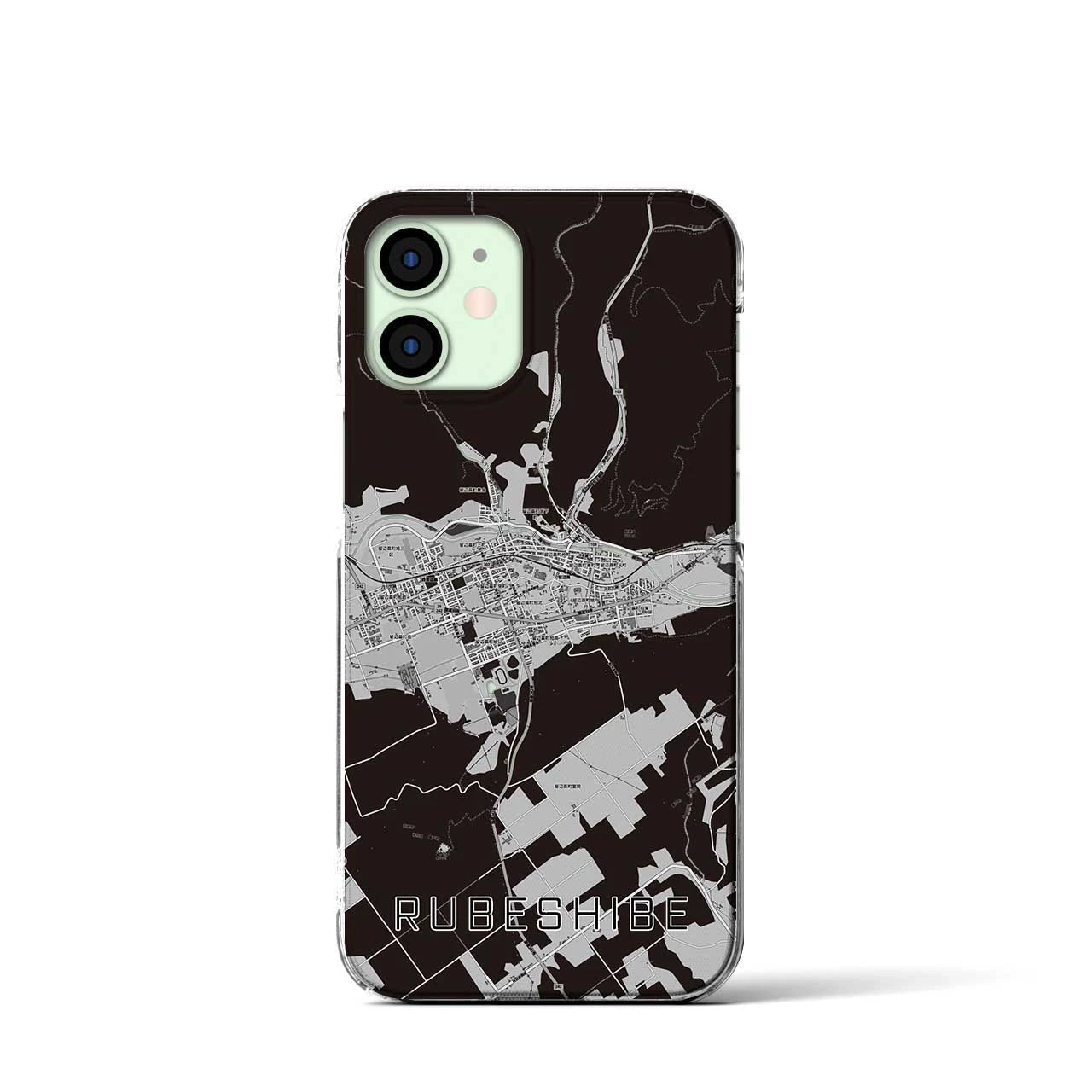 【留辺蘂(北海道)】地図柄iPhoneケース(クリアタイプ)