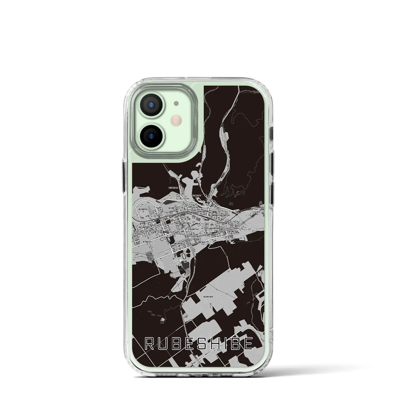 【留辺蘂(北海道)】地図柄iPhoneケース(MagSafeタイプ)
