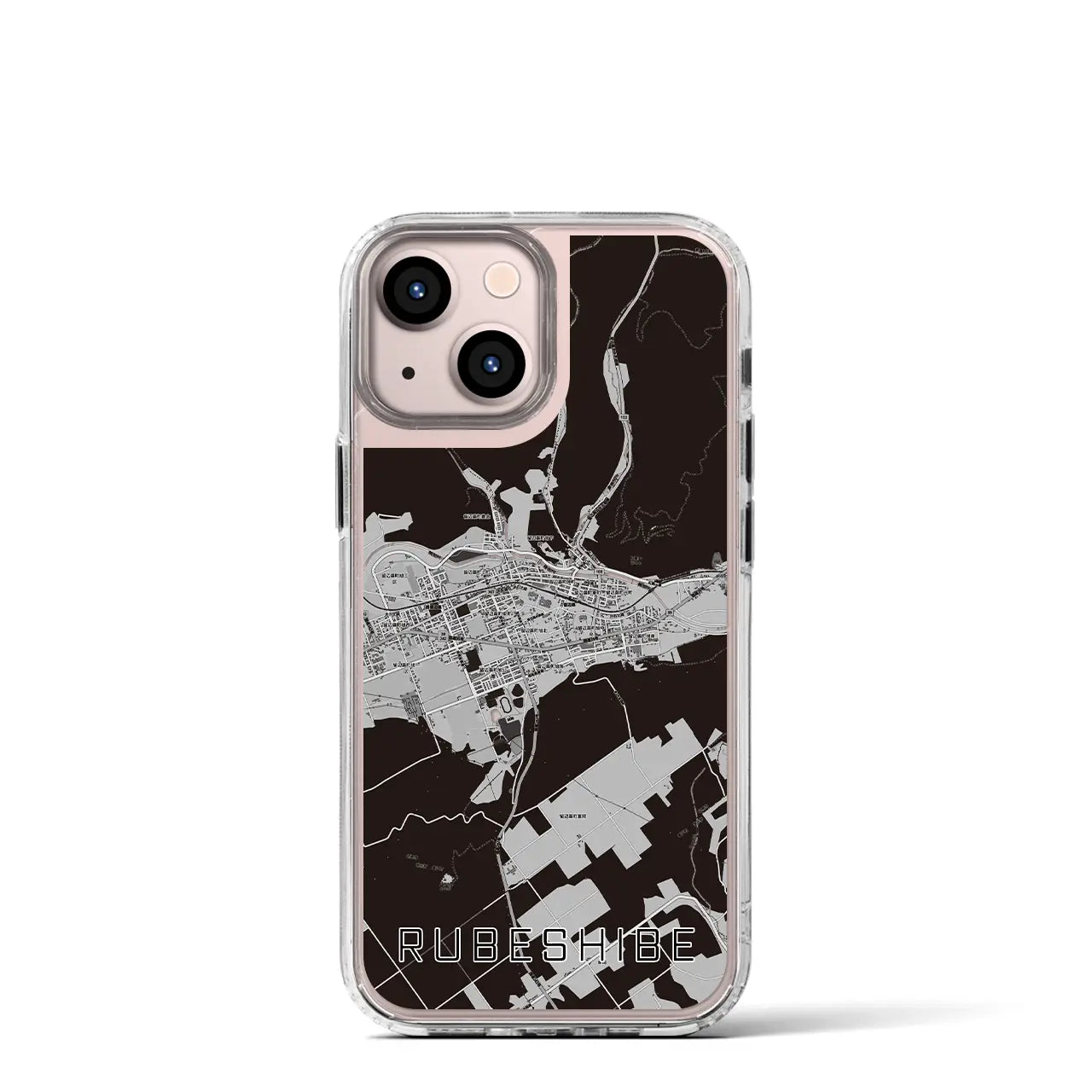 【留辺蘂(北海道)】地図柄iPhoneケース(MagSafeタイプ)