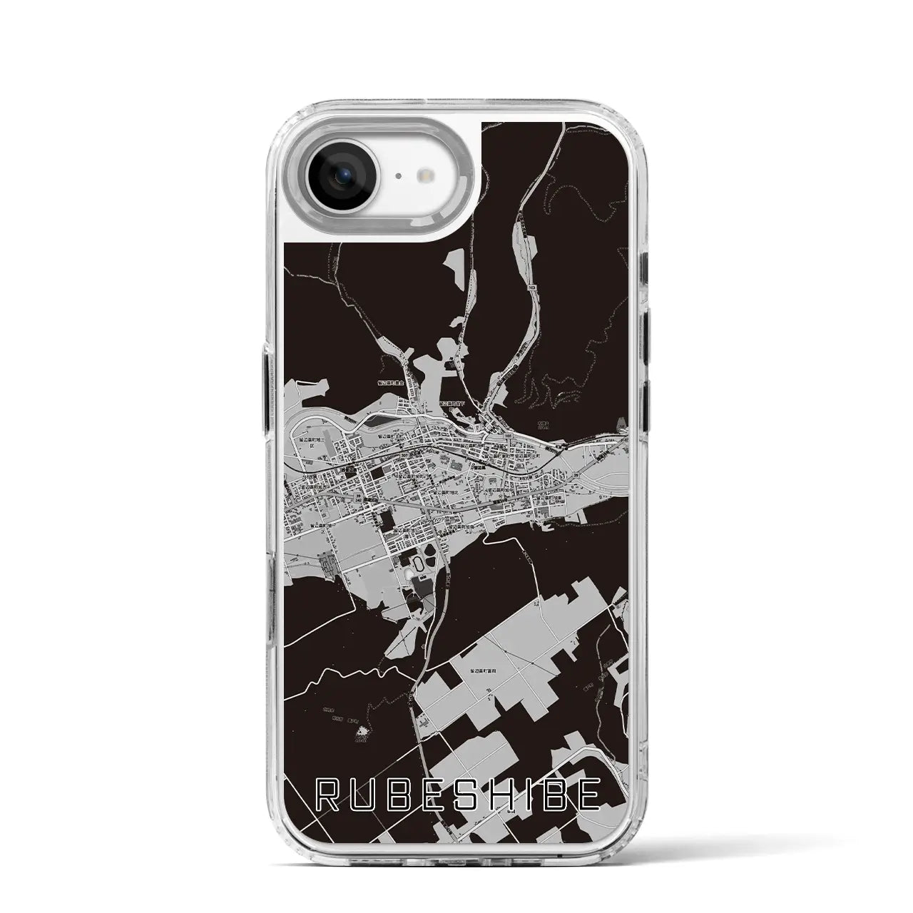 【留辺蘂(北海道)】地図柄iPhoneケース(MagSafeタイプ)