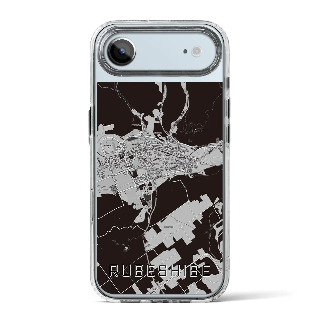 【留辺蘂(北海道)】地図柄iPhoneケース(MagSafeタイプ)