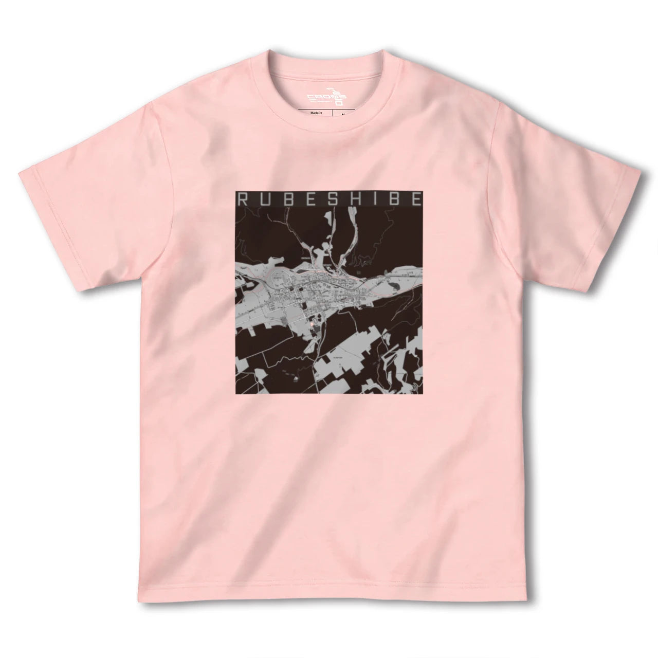 【留辺蘂(北海道)】地図柄ヘビーウェイトTシャツ
