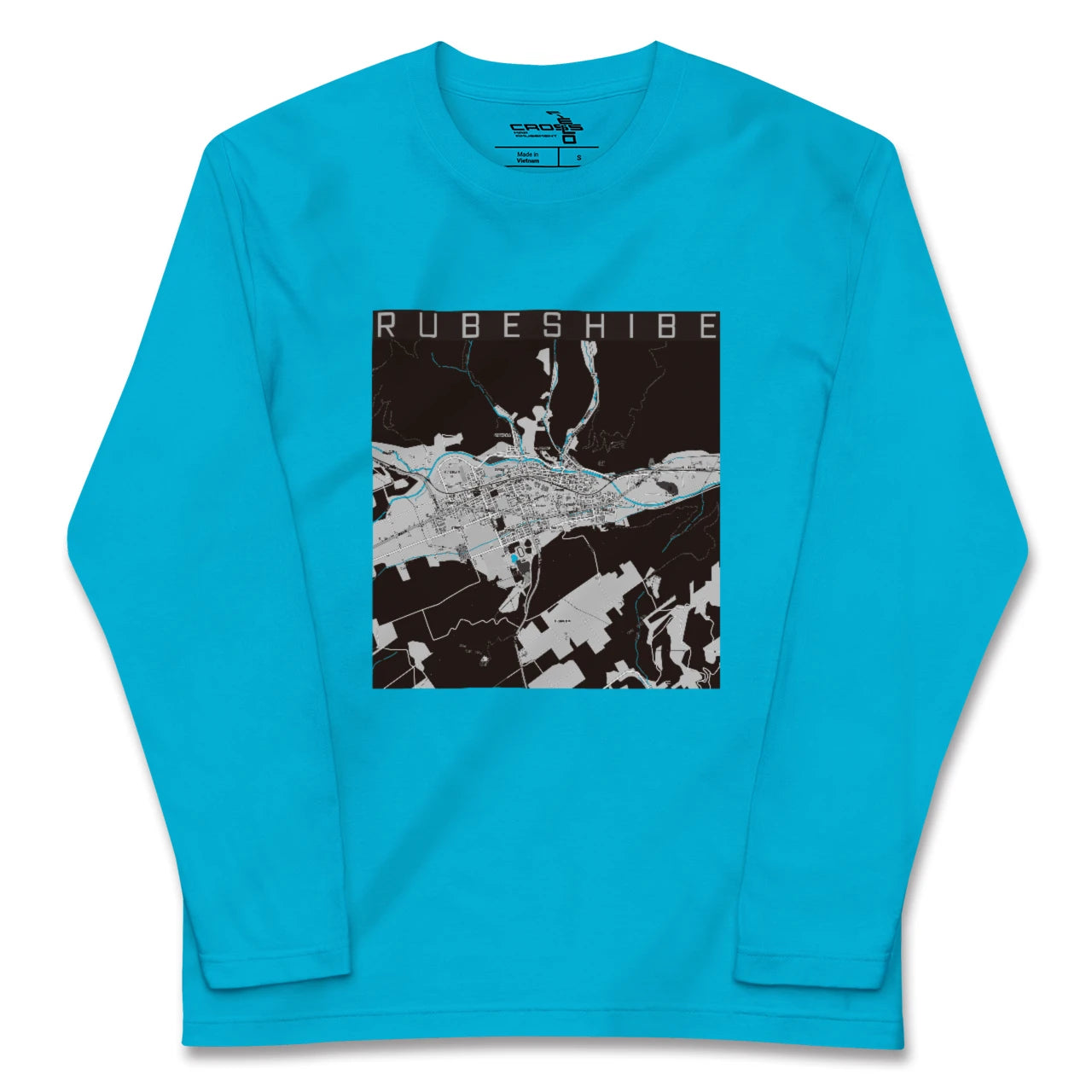 【留辺蘂(北海道)】地図柄ロングスリーブTシャツ