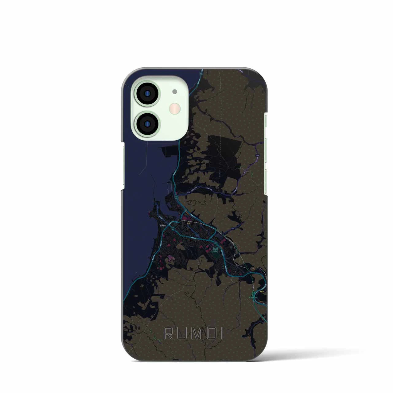【留萌(北海道)】地図柄iPhoneケース(バックカバータイプ)