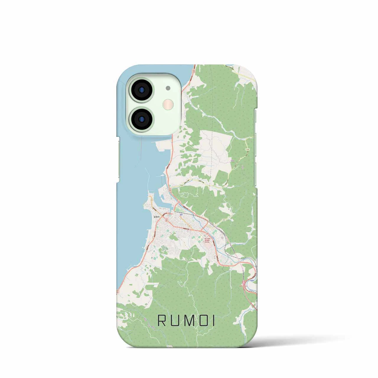 【留萌(北海道)】地図柄iPhoneケース(バックカバータイプ)