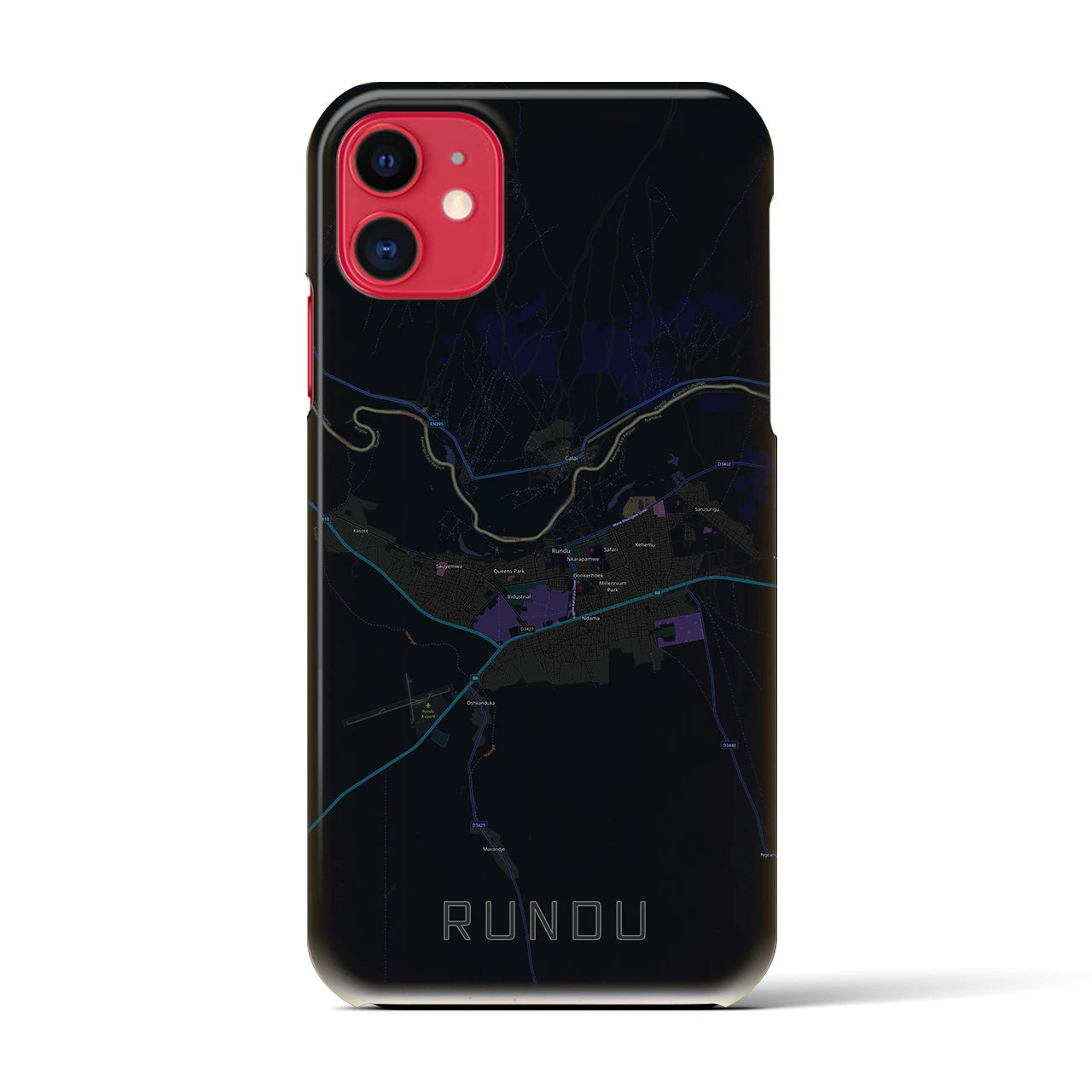 【ルンドゥ(ナミビア)】地図柄iPhoneケース(バックカバータイプ)