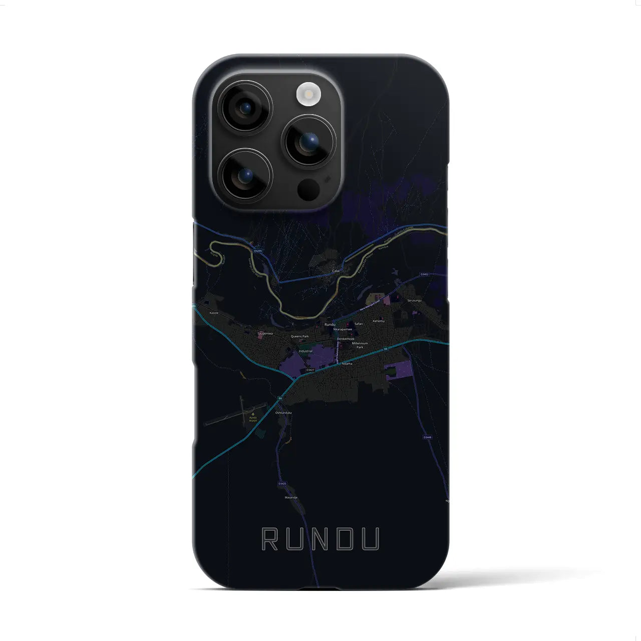 【ルンドゥ(ナミビア)】地図柄iPhoneケース(バックカバータイプ)