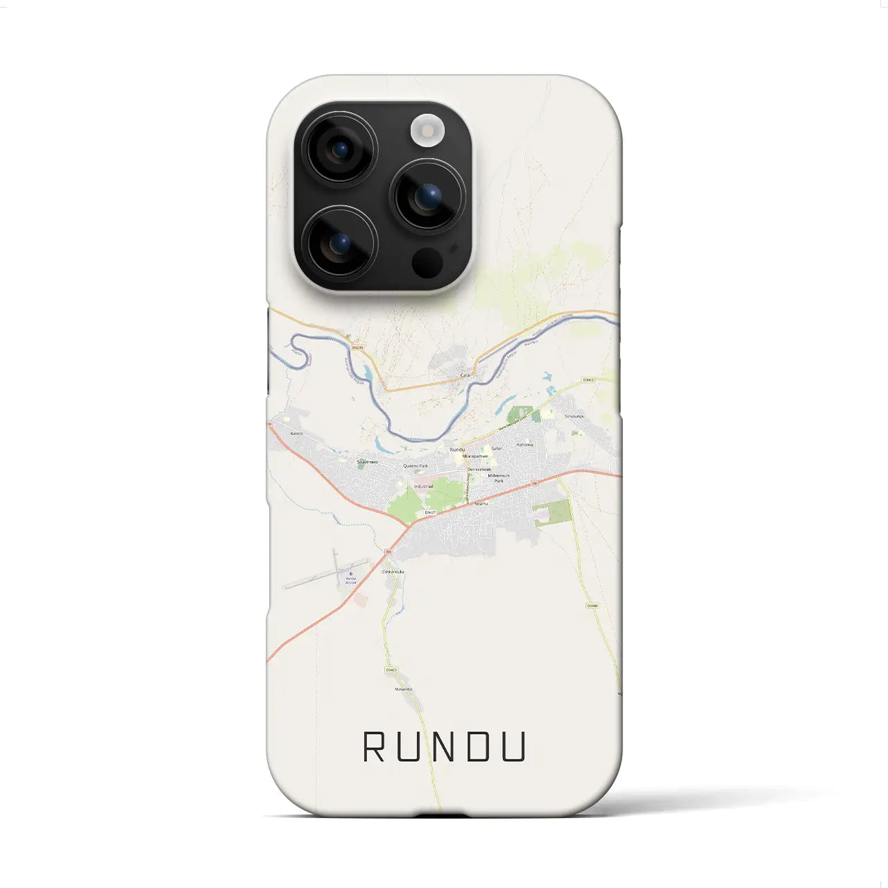 【ルンドゥ(ナミビア)】地図柄iPhoneケース(バックカバータイプ)