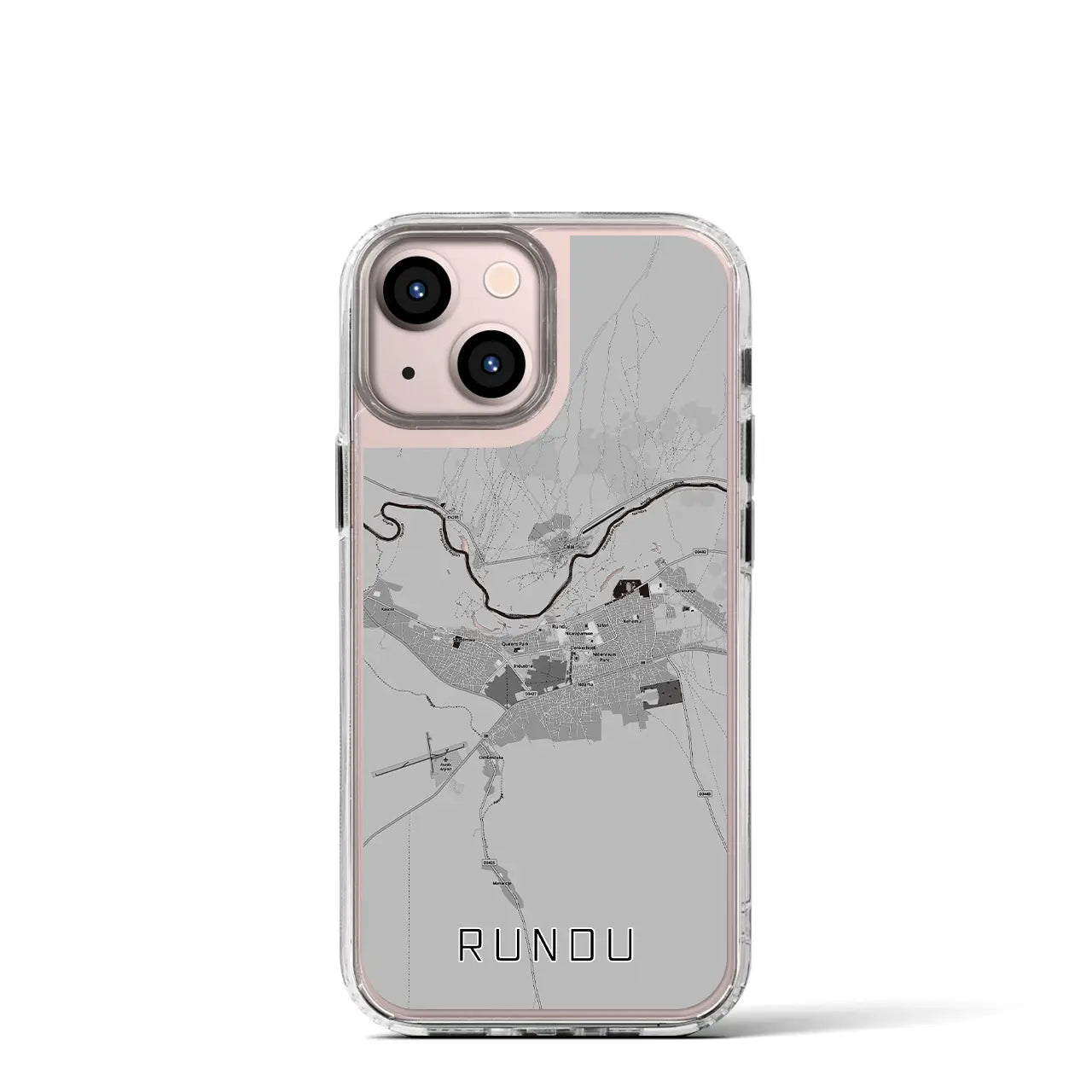 【ルンドゥ(ナミビア)】地図柄iPhoneケース(MagSafeタイプ)