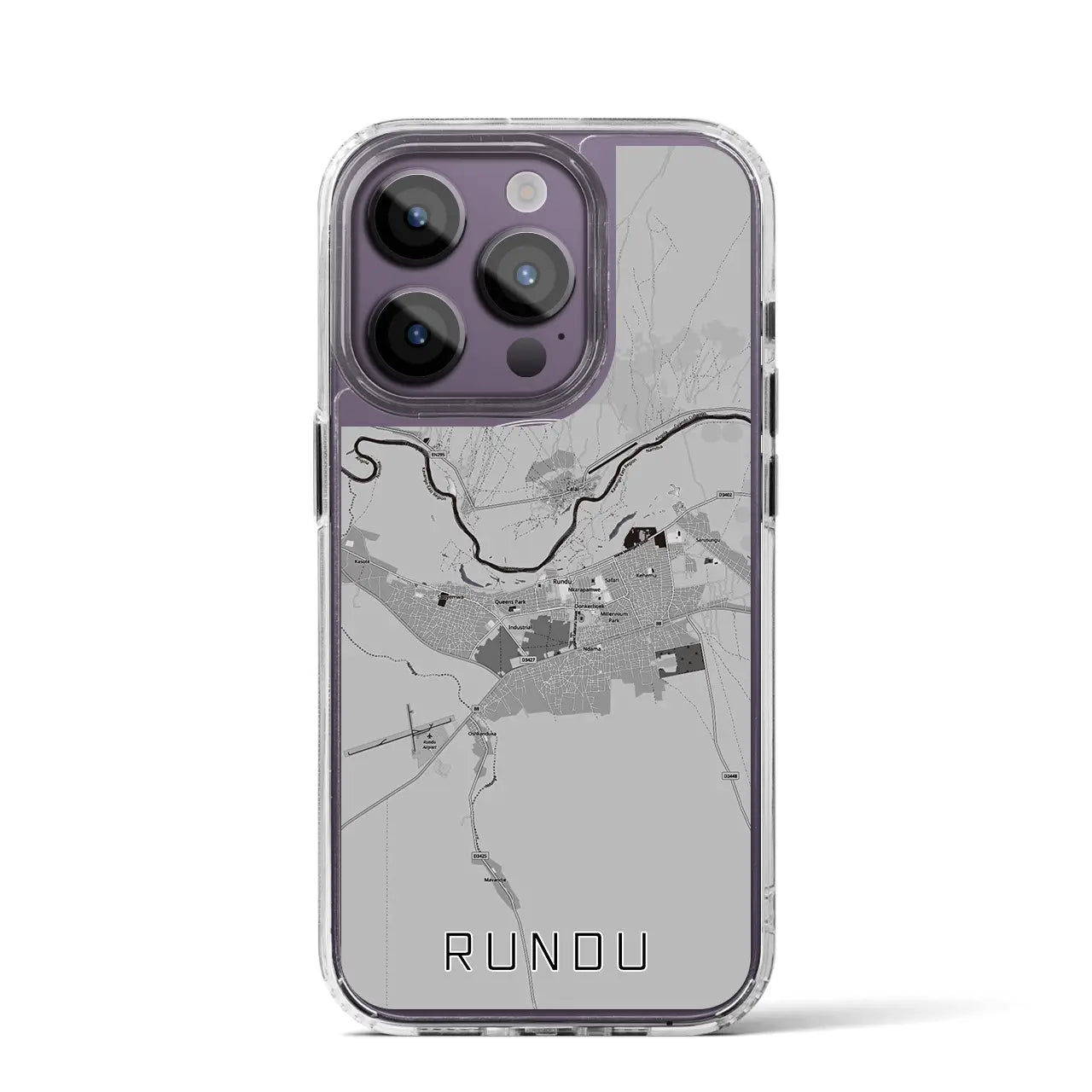 【ルンドゥ(ナミビア)】地図柄iPhoneケース(MagSafeタイプ)