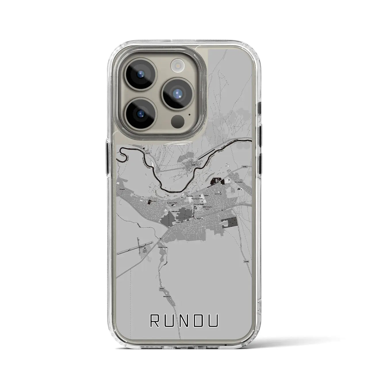 【ルンドゥ(ナミビア)】地図柄iPhoneケース(MagSafeタイプ)
