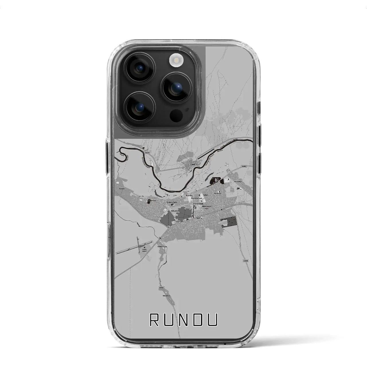 【ルンドゥ(ナミビア)】地図柄iPhoneケース(MagSafeタイプ)