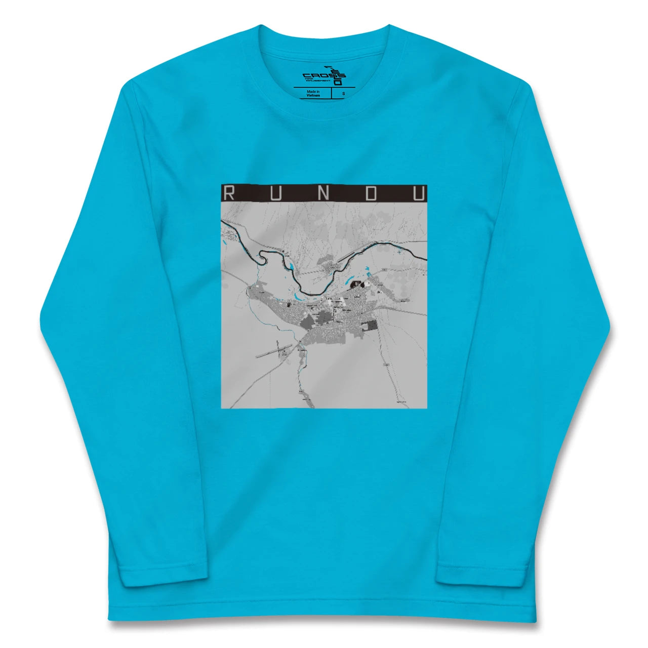 【ルンドゥ(ナミビア)】地図柄ロングスリーブTシャツ