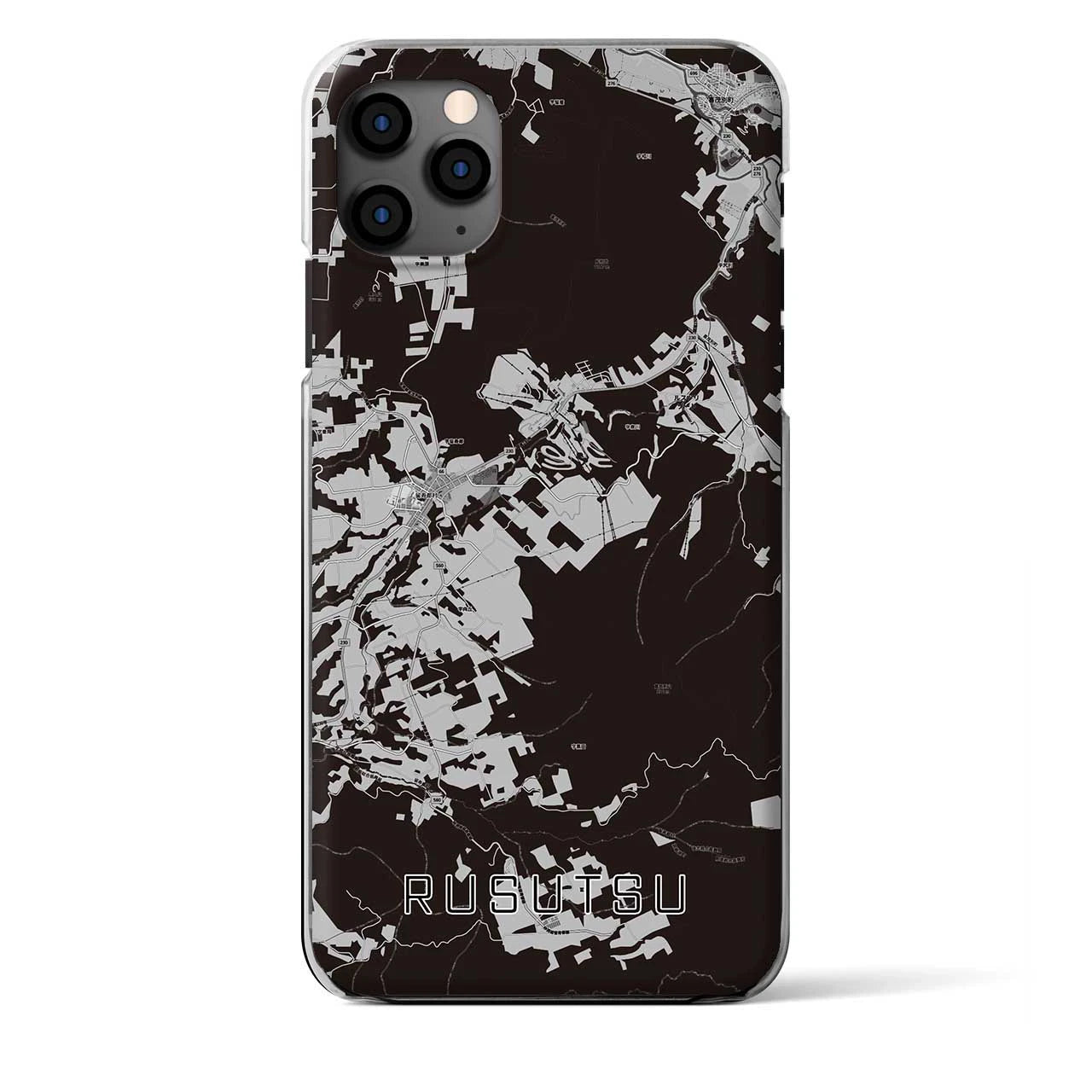 【留寿都(北海道)】地図柄iPhoneケース(クリアタイプ)