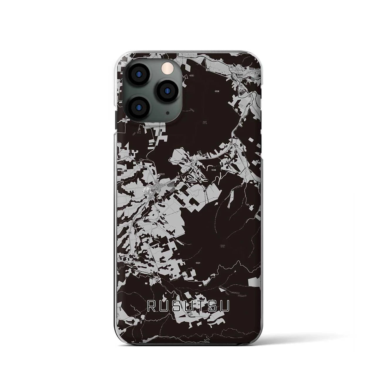 【留寿都(北海道)】地図柄iPhoneケース(クリアタイプ)