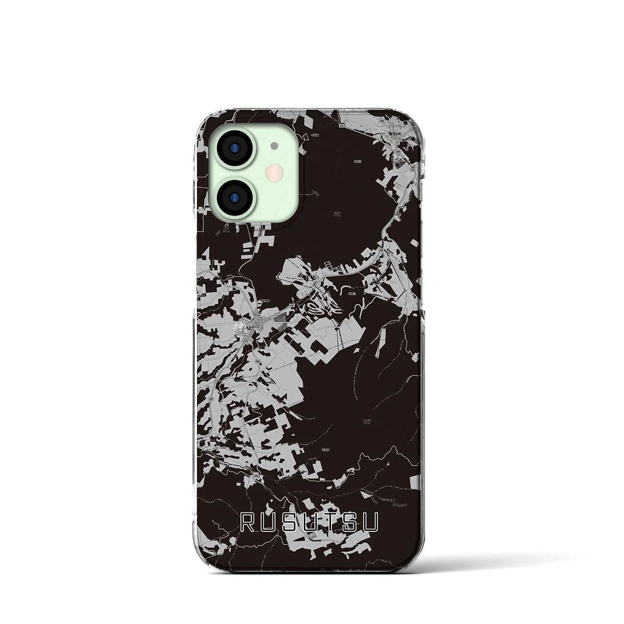 【留寿都(北海道)】地図柄iPhoneケース(クリアタイプ)