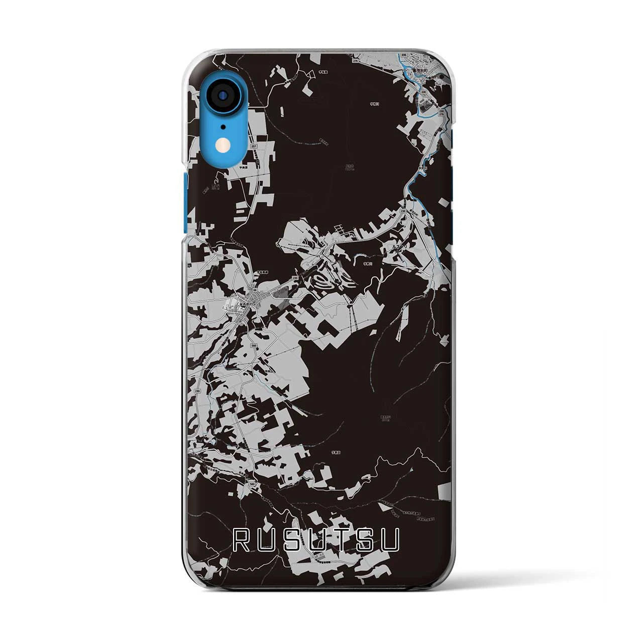 【留寿都(北海道)】地図柄iPhoneケース(クリアタイプ)