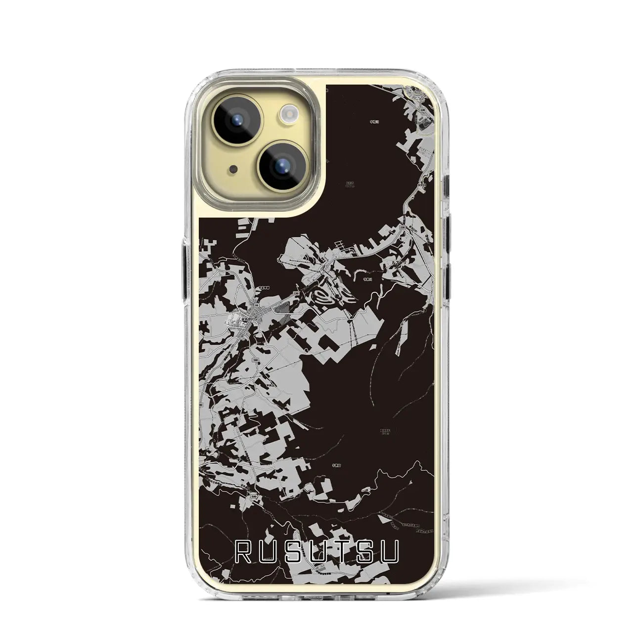【留寿都(北海道)】地図柄iPhoneケース(MagSafeタイプ)