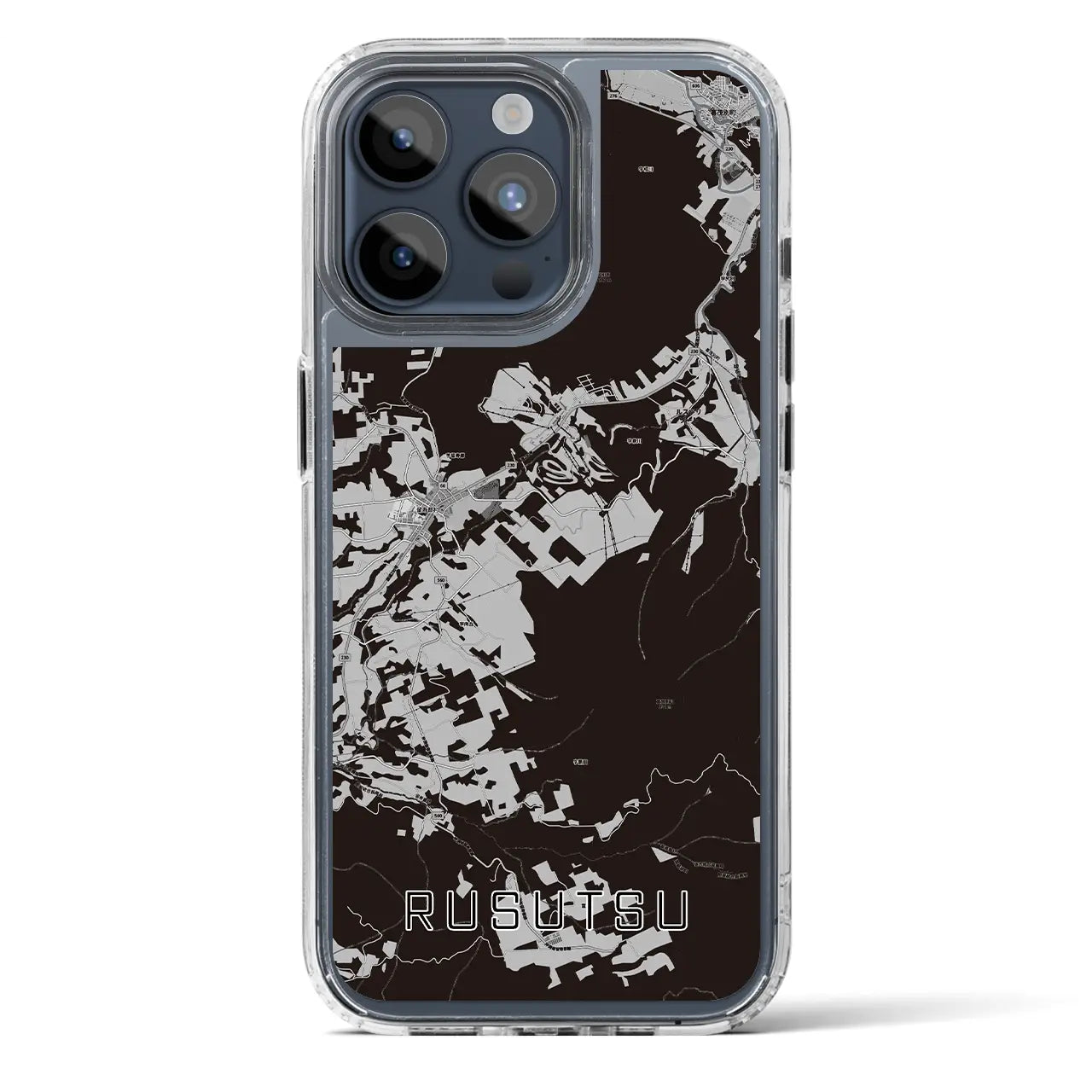【留寿都(北海道)】地図柄iPhoneケース(MagSafeタイプ)