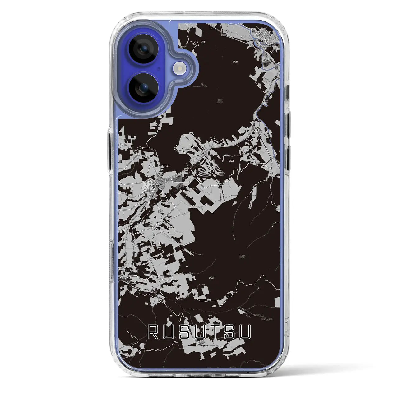 【留寿都(北海道)】地図柄iPhoneケース(MagSafeタイプ)