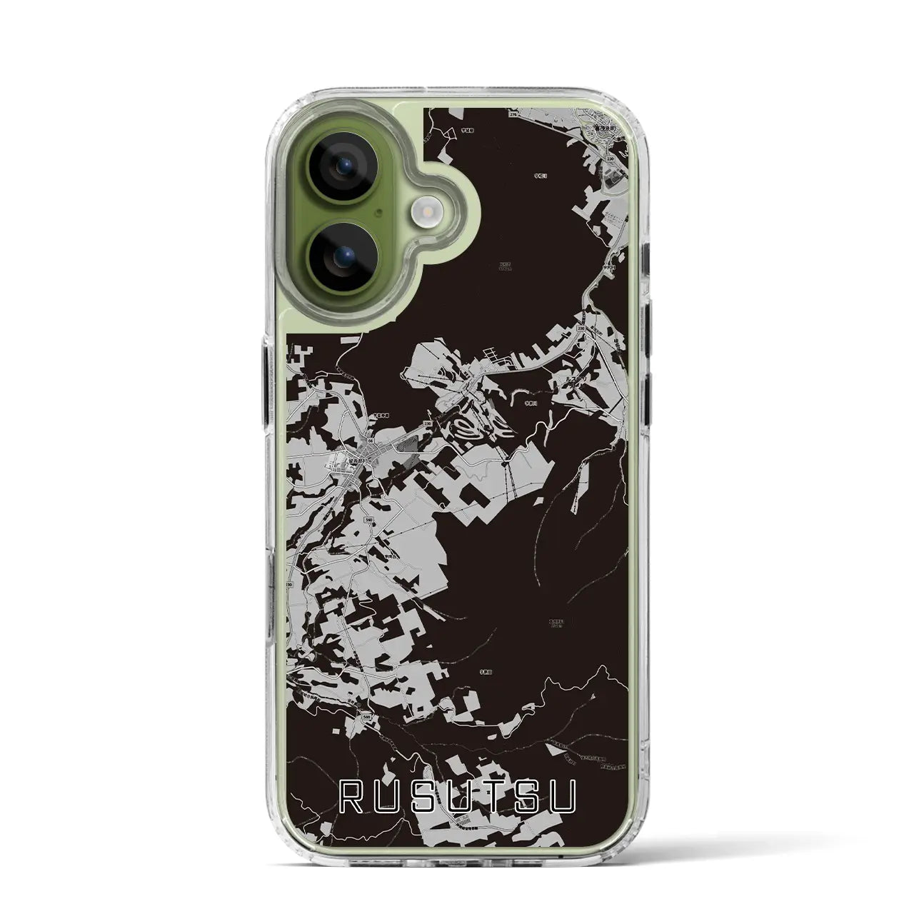 【留寿都(北海道)】地図柄iPhoneケース(MagSafeタイプ)