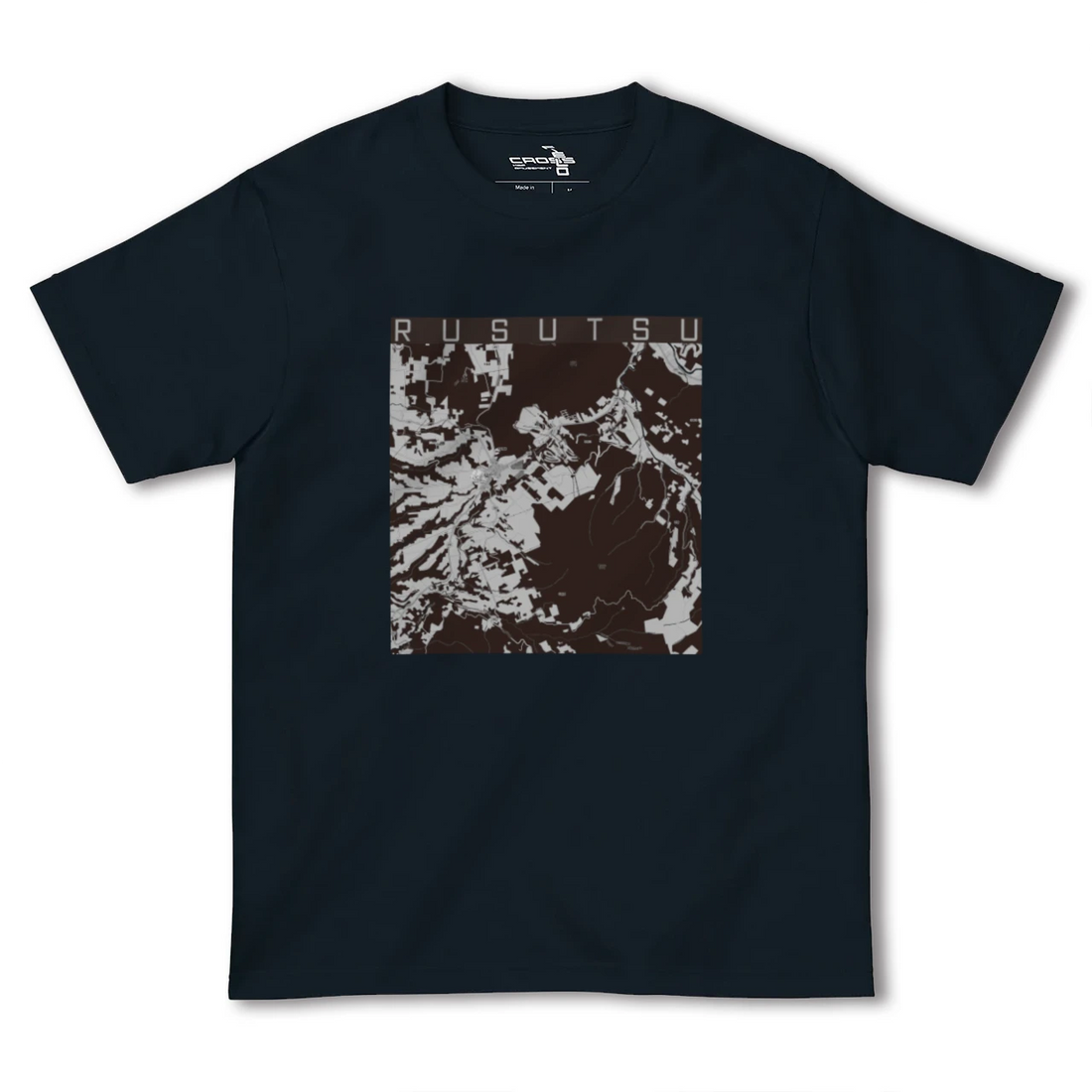 【留寿都(北海道)】地図柄ヘビーウェイトTシャツ