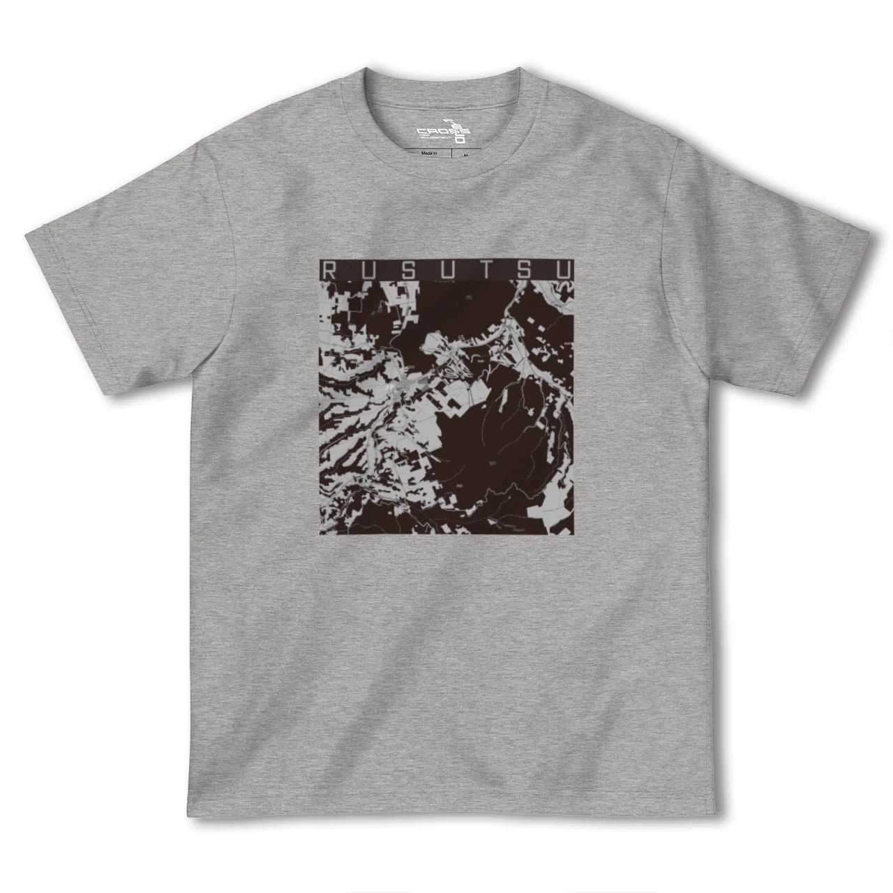 【留寿都(北海道)】地図柄ヘビーウェイトTシャツ