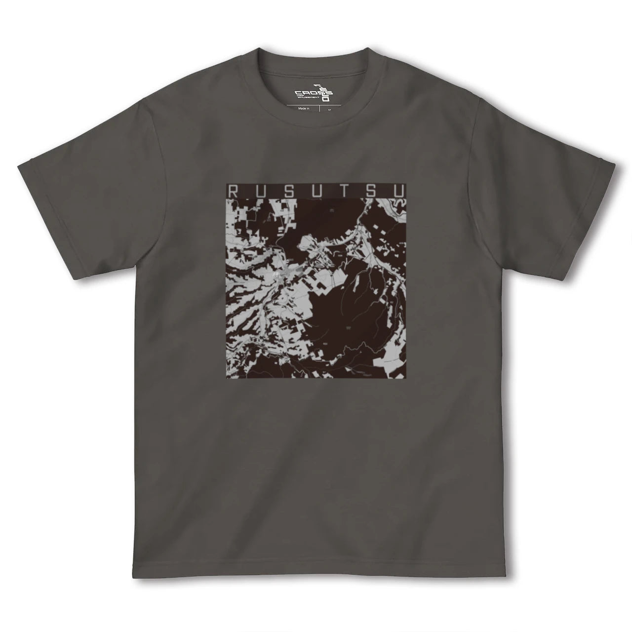 【留寿都(北海道)】地図柄ヘビーウェイトTシャツ