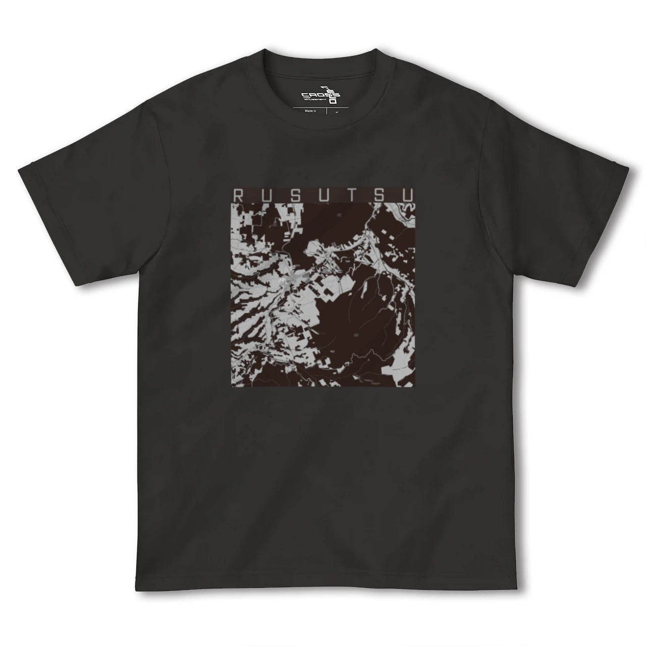 【留寿都(北海道)】地図柄ヘビーウェイトTシャツ