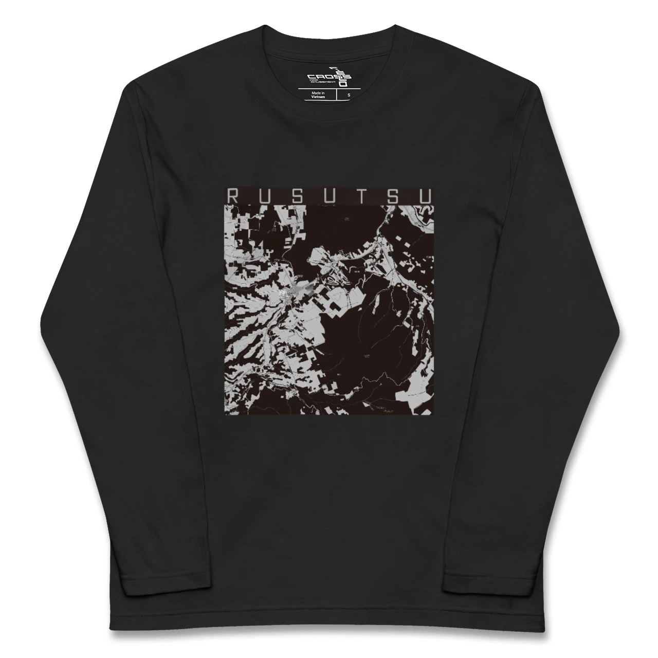 【留寿都(北海道)】地図柄ロングスリーブTシャツ