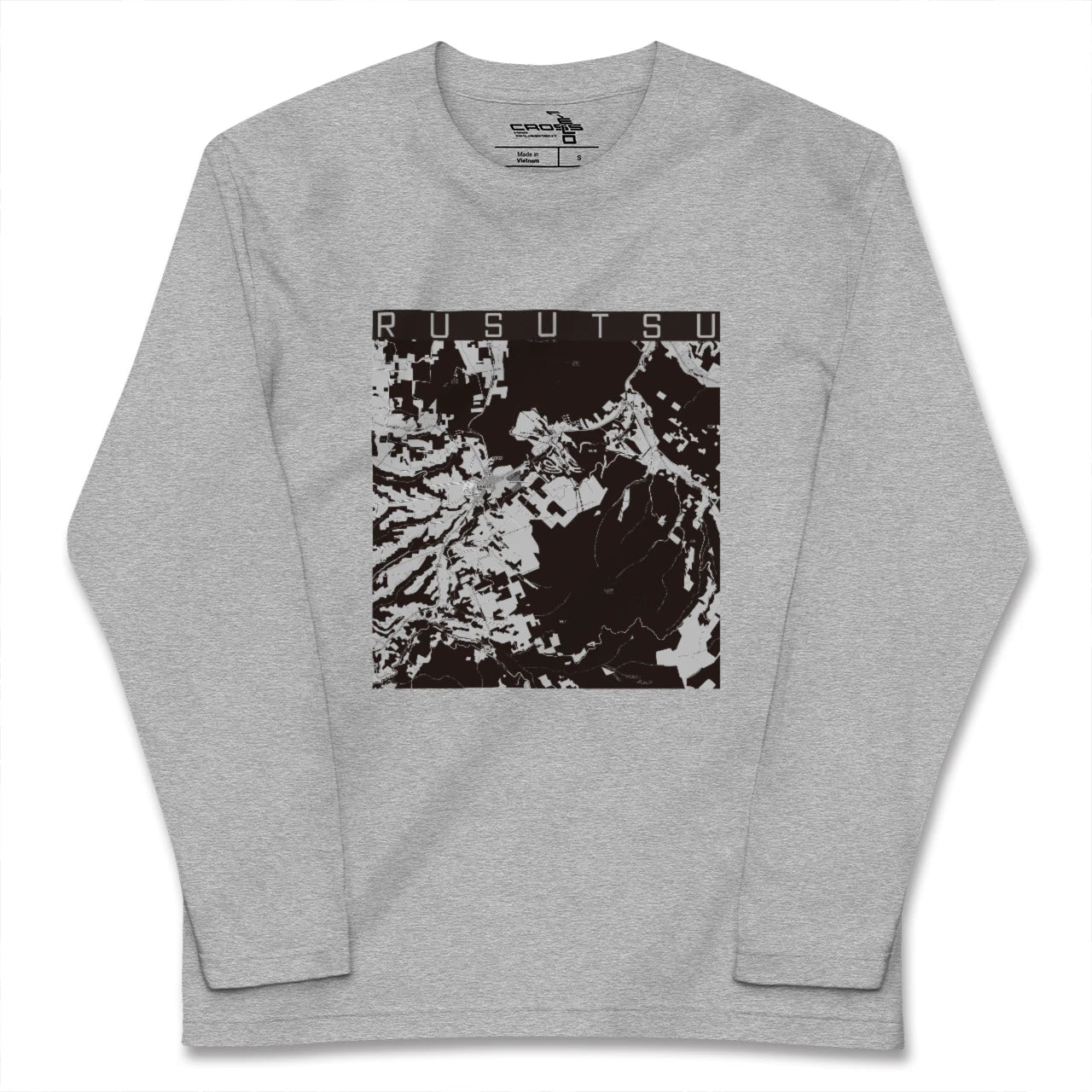 【留寿都(北海道)】地図柄ロングスリーブTシャツ